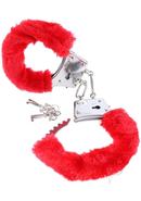 Ff Beginner Furry Cuffs Red