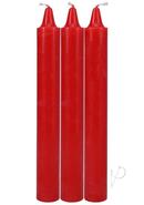 Japanese Drip Candles 3pk Red